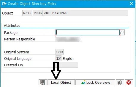 object directory entry screen